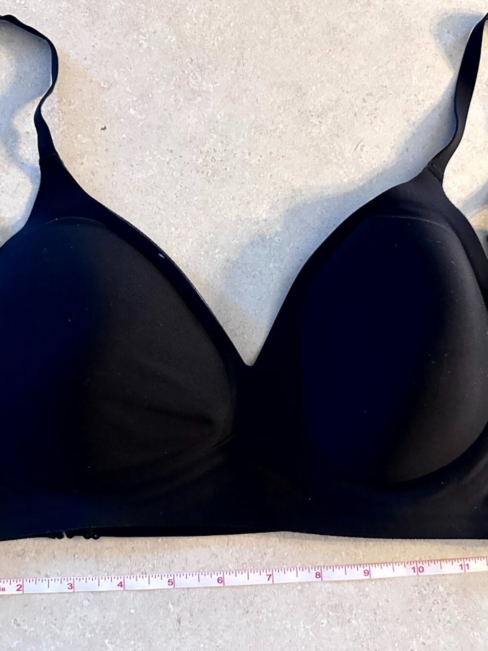 Women's Size Large Bra Padded Pullover Black